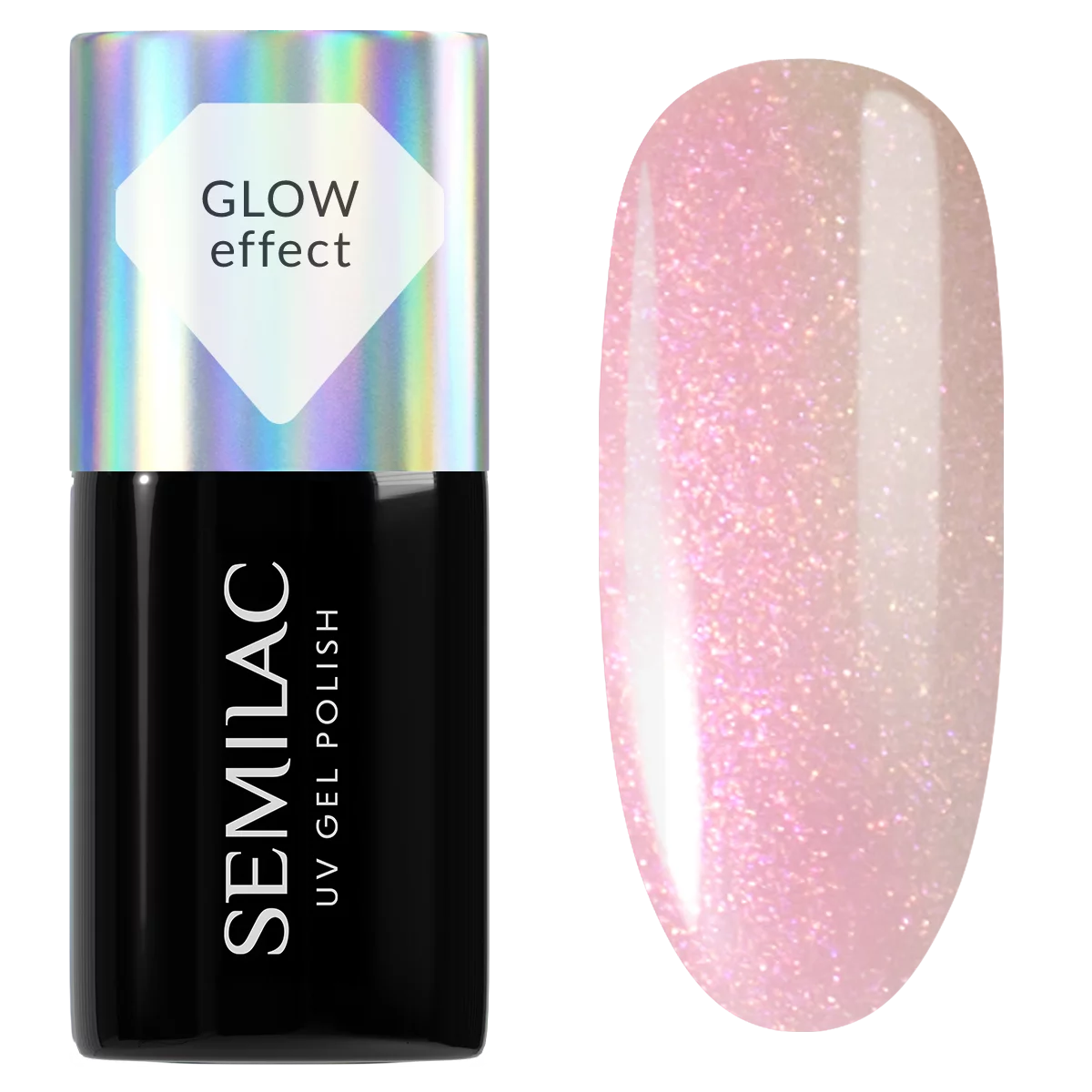 988 Semilac Ημιμόνιμο βερνίκι Nude Pink Glow 7 ml
